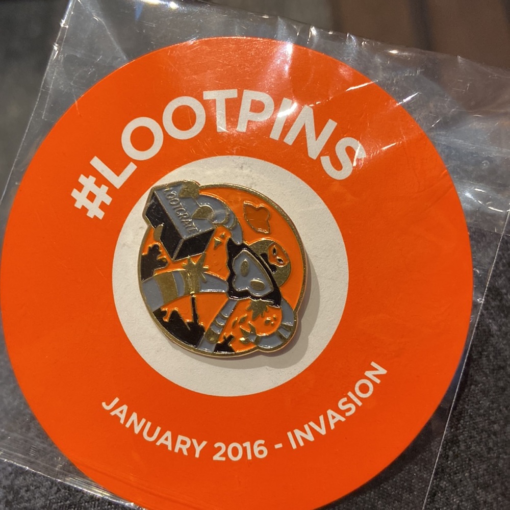 Loot Crate loot pin January 2016 Invasion